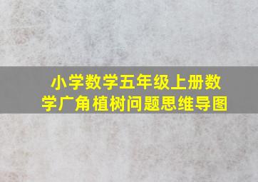 小学数学五年级上册数学广角植树问题思维导图