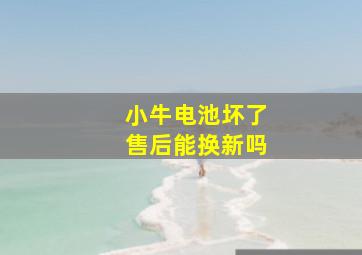 小牛电池坏了售后能换新吗