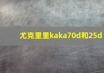 尤克里里kaka70d和25d