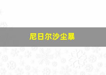 尼日尔沙尘暴