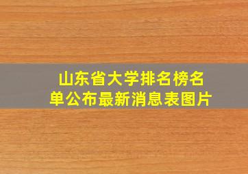 山东省大学排名榜名单公布最新消息表图片