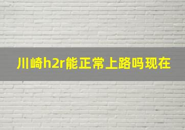 川崎h2r能正常上路吗现在