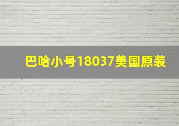 巴哈小号18037美国原装