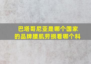 巴塔哥尼亚是哪个国家的品牌腰肌劳损看哪个科