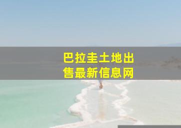 巴拉圭土地出售最新信息网