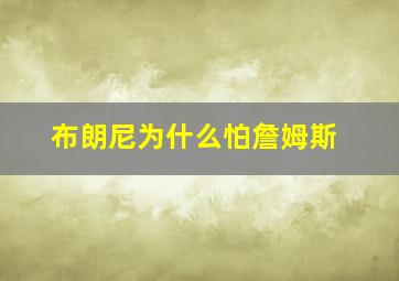 布朗尼为什么怕詹姆斯