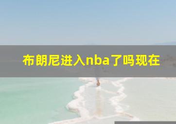 布朗尼进入nba了吗现在