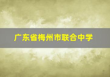 广东省梅州市联合中学