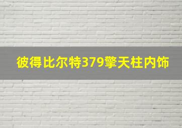 彼得比尔特379擎天柱内饰