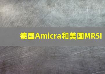 德国Amicra和美国MRSI