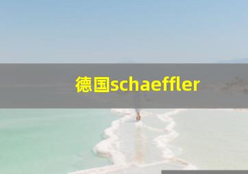 德国schaeffler