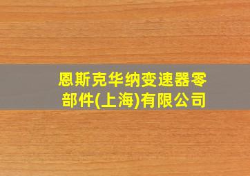 恩斯克华纳变速器零部件(上海)有限公司