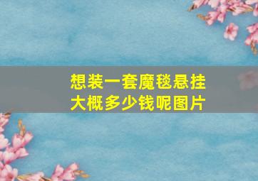 想装一套魔毯悬挂大概多少钱呢图片