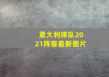 意大利球队2021阵容最新图片