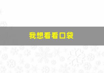 我想看看口袋