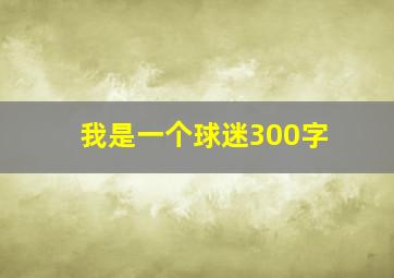 我是一个球迷300字