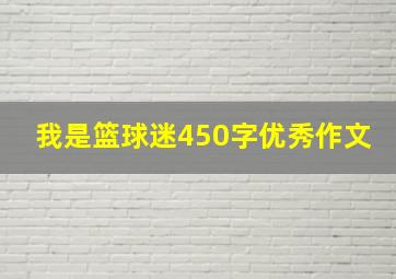 我是篮球迷450字优秀作文