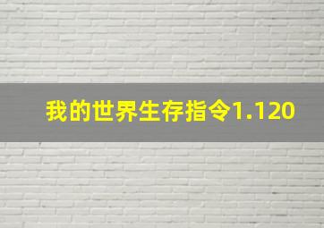 我的世界生存指令1.120