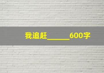 我追赶______600字