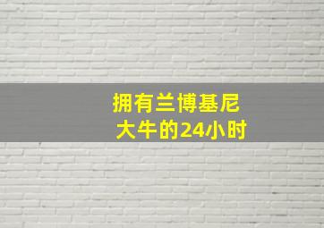 拥有兰博基尼大牛的24小时