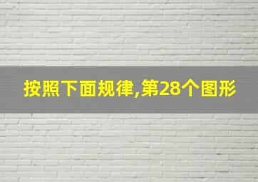 按照下面规律,第28个图形