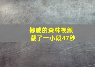 挪威的森林视频截了一小段47秒