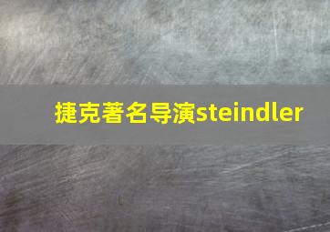 捷克著名导演steindler