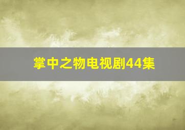 掌中之物电视剧44集