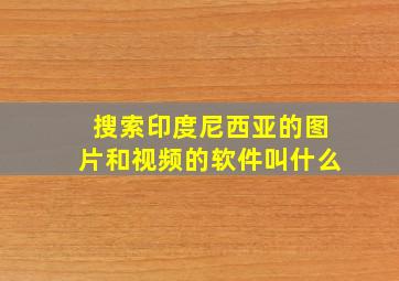 搜索印度尼西亚的图片和视频的软件叫什么