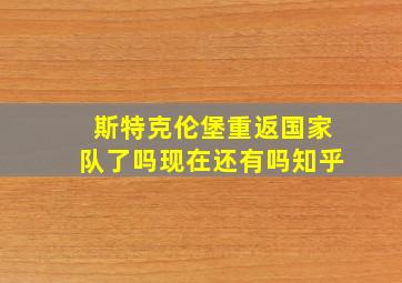 斯特克伦堡重返国家队了吗现在还有吗知乎