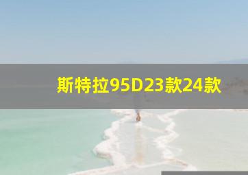 斯特拉95D23款24款