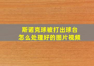 斯诺克球被打出球台怎么处理好的图片视频