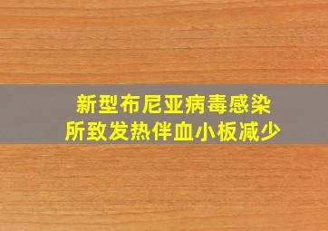 新型布尼亚病毒感染所致发热伴血小板减少