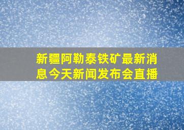 新疆阿勒泰铁矿最新消息今天新闻发布会直播