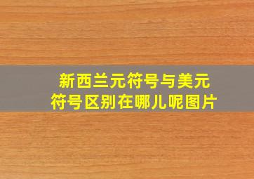 新西兰元符号与美元符号区别在哪儿呢图片