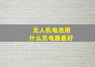 无人机电池用什么充电器最好