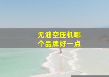 无油空压机哪个品牌好一点