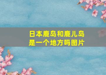 日本鹿岛和鹿儿岛是一个地方吗图片