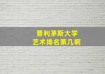 普利茅斯大学艺术排名第几啊