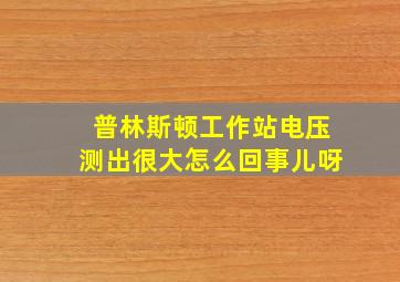 普林斯顿工作站电压测出很大怎么回事儿呀