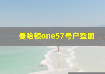 曼哈顿one57号户型图