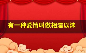 有一种爱情叫做相濡以沫