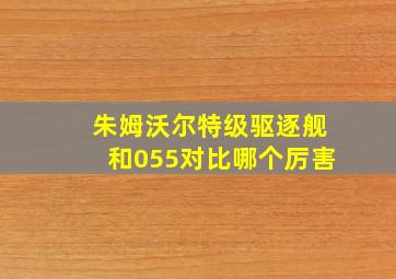 朱姆沃尔特级驱逐舰和055对比哪个厉害