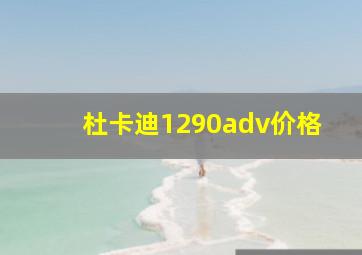 杜卡迪1290adv价格