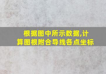 根据图中所示数据,计算图根附合导线各点坐标