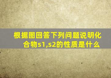 根据图回答下列问题说明化合物s1,s2的性质是什么