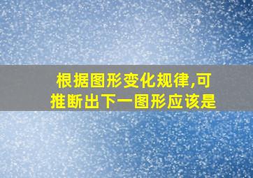 根据图形变化规律,可推断出下一图形应该是