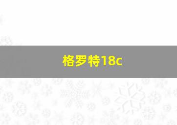 格罗特18c