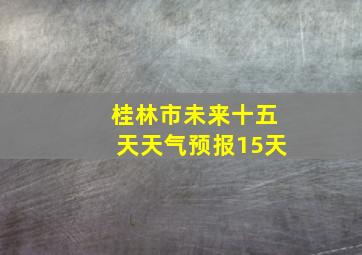 桂林市未来十五天天气预报15天