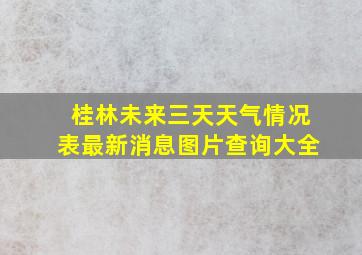 桂林未来三天天气情况表最新消息图片查询大全